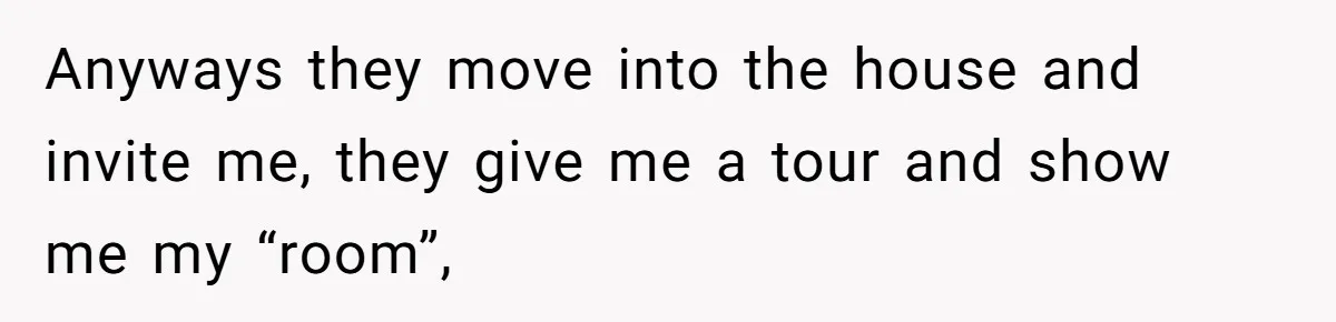 Dad Promises Daughter A Bedroom, Then Makes Her Sleep On The Couch And Prioritizes His Wife's Family Anyways they move into the house and invite me, they give me a tour and show me my “room”,