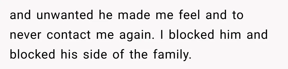 Dad Promises Daughter A Bedroom, Then Makes Her Sleep On The Couch And Prioritizes His Wife's Family and unwanted he made me feel and to never contact me again. I blocked him and blocked his side of the family.