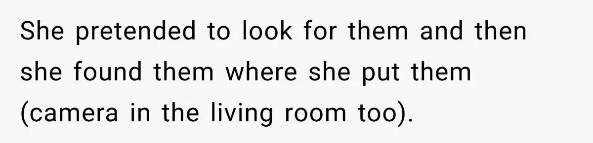 Man Ends His Long Relationship After Catching His Partner Orchestrating A Bizarre Psychological Scheme She pretended to look for them and then she found them where she put them (camera in the living room too).