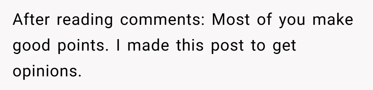 After reading comments: Most of you make good points. I made this post to get opinions.