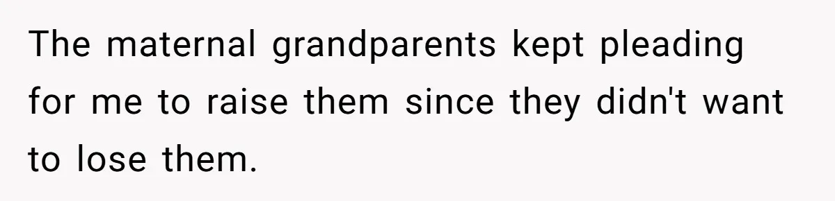 Woman Refuses To Raise Husband's Affair Babies After His Death The maternal grandparents kept pleading for me to raise them since they didn't want to lose them.