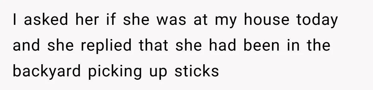 Woman Ends 8-Year Friendship After Cameras Expose Her ‘Friend’ Snooping In Her Home I asked her if she was at my house today and she replied that she had been in the backyard picking up sticks