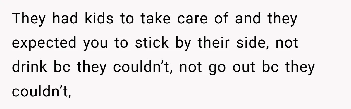 Childfree Woman 'Ruins' Friends' Bali Trip Simply By Having Fun They had kids to take care of and they expected you to stick by their side, not drink bc they couldn’t, not go out bc they couldn’t,