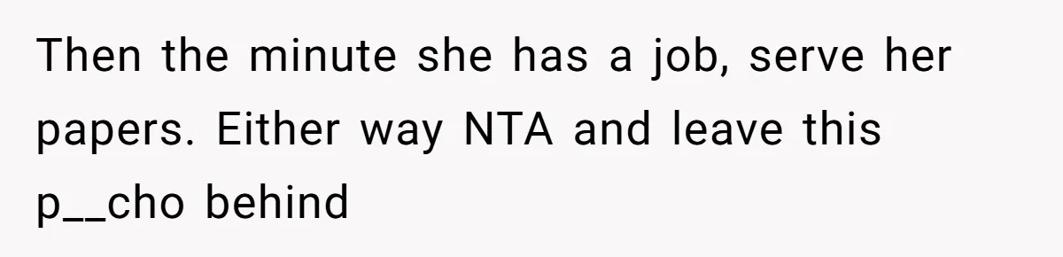 Husband Wants A Divorce After Wife Becomes Abusive And Cheats, She Begs For Another Chance Then the minute she has a job, serve her papers. Either way NTA and leave this p__cho behind