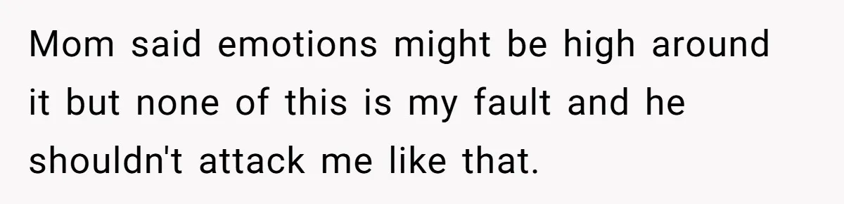 Woman Refuses To Delay Hysterectomy To Be Surrogate For Sister, Is She Wrong For Saying No? Mom said emotions might be high around it but none of this is my fault and he shouldn't attack me like that.