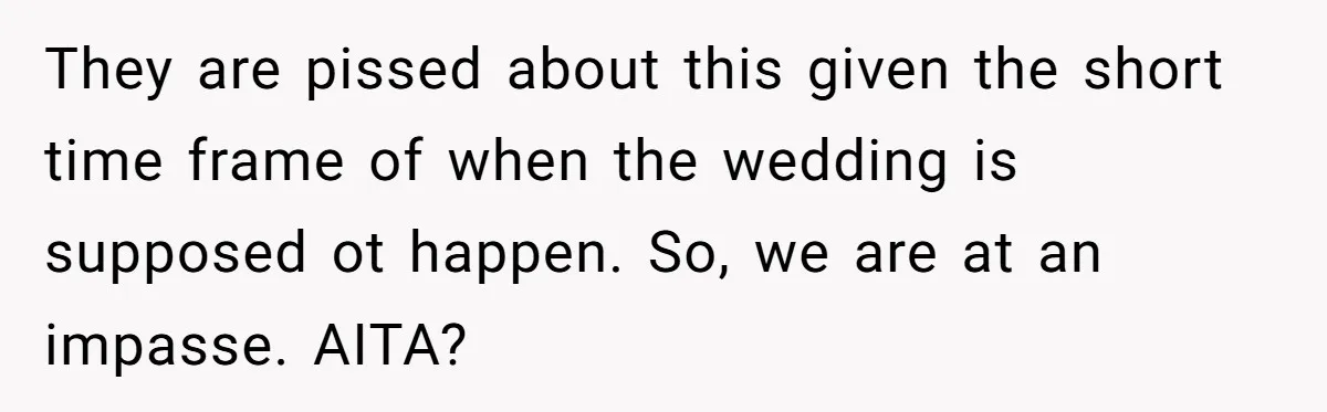 Man Refuses To Let Friends Use His Backyard For Wedding After They Tell Him He Can’t Bring A Plus-One They are pissed about this given the short time frame of when the wedding is supposed ot happen. So, we are at an impasse. AITA?