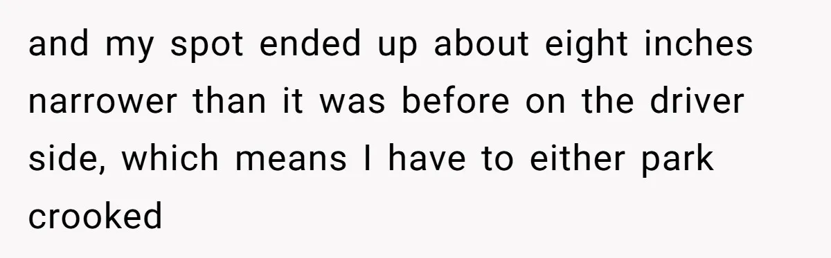 They Told Him to Submit Complaints in Writing. He Sent a 1,847-Word Essay About a Parking Spot and my spot ended up about eight inches narrower than it was before on the driver side, which means I have to either park crooked