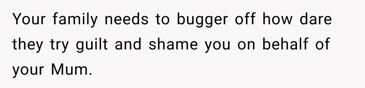 Woman Tells Parents They Don’t Deserve To Walk Sister Down The Aisle After Years Of Favoritism Your family needs to bugger off how dare they try guilt and shame you on behalf of your Mum.