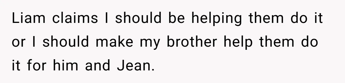 Divorced Mother Lets Ex Husband Rant In Court Over Kids Birthday Plans, Then She Shows Surprising Evidence Liam claims I should be helping them do it or I should make my brother help them do it for him and Jean.