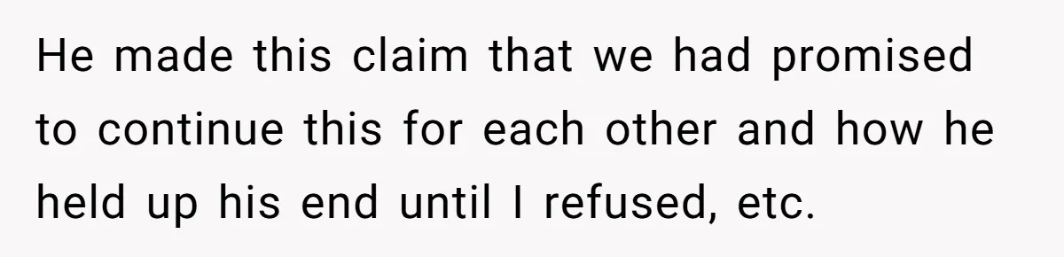 Divorced Mother Lets Ex Husband Rant In Court Over Kids Birthday Plans, Then She Shows Surprising Evidence He made this claim that we had promised to continue this for each other and how he held up his end until I refused, etc.