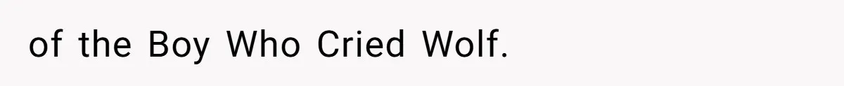 Woman Chooses Her Mental Health Over Her Boyfriends Constant Cycle Of Crisis of the Boy Who Cried Wolf.
