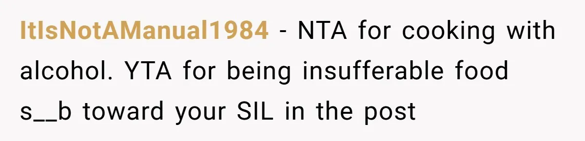 Enthusiastic Aunt Serves Traditional Japanese Soup With Alcohol To 9-Year-Old Niece ItIsNotAManual1984 − NTA for cooking with alcohol. YTA for being insufferable food s__b toward your SIL in the post