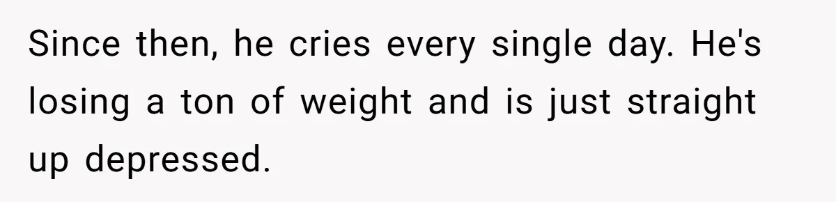 Wife Drops Off Her Legally Blind Husband At His Daughter House And Never Returns For Him Since then, he cries every single day. He's losing a ton of weight and is just straight up depressed.