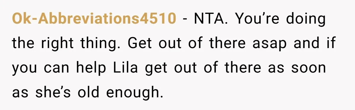 Teen Son Refuses To Help Struggling Parents After Years Of Feeling Pushed Aside By Sick Sister Ok-Abbreviations4510 − NTA. You’re doing the right thing. Get out of there asap and if you can help Lila get out of there as soon as she’s old enough.