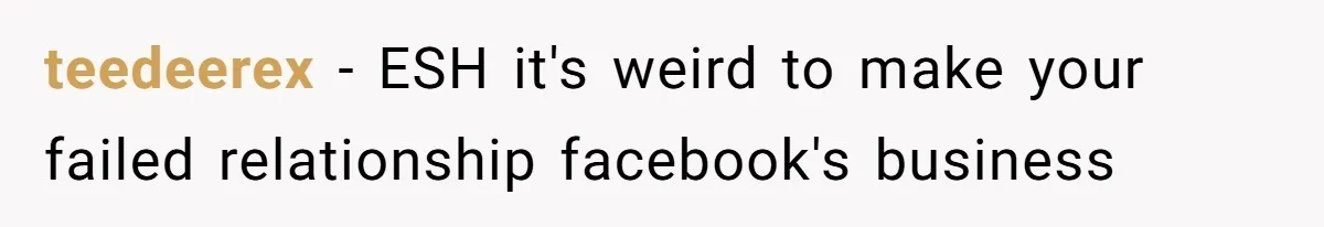 Divorced Mom Begs Her Ex To Stop His Girlfriend From Posting Their Kids Online teedeerex − ESH it's weird to make your failed relationship facebook's business