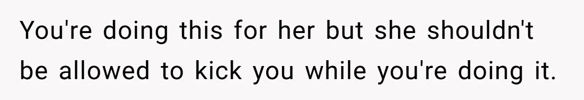Military Husband Battles Lingering Love And Betrayal While His Wife Faces Crucial Neck Surgery You're doing this for her but she shouldn't be allowed to kick you while you're doing it.