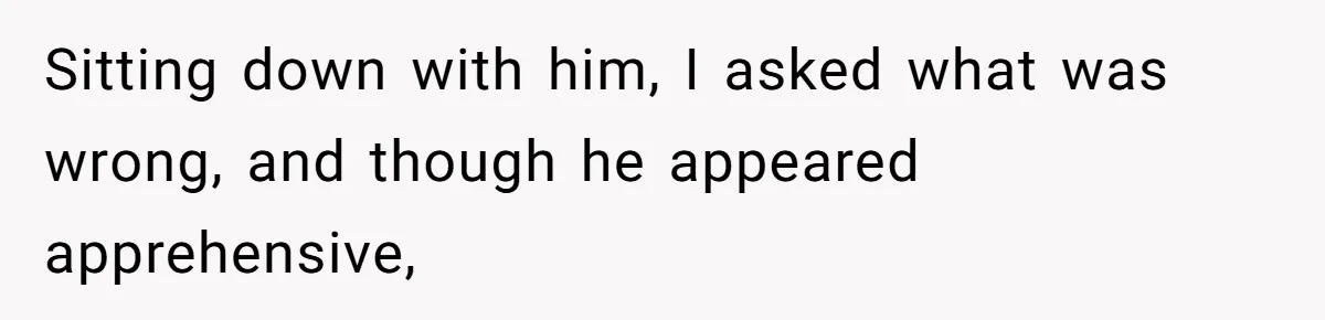 Woman Reveals To Ex-Husband’s Son Why She Divorced His Father, Now Her Ex And His Wife Are Angry Sitting down with him, I asked what was wrong, and though he appeared apprehensive,