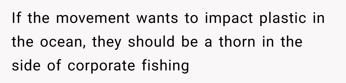 She’s Stockpiling Plastic Straws For Her Disability, But Her Cousin Accuses Her Of Destroying The Planet If the movement wants to impact plastic in the ocean, they should be a thorn in the side of corporate fishing