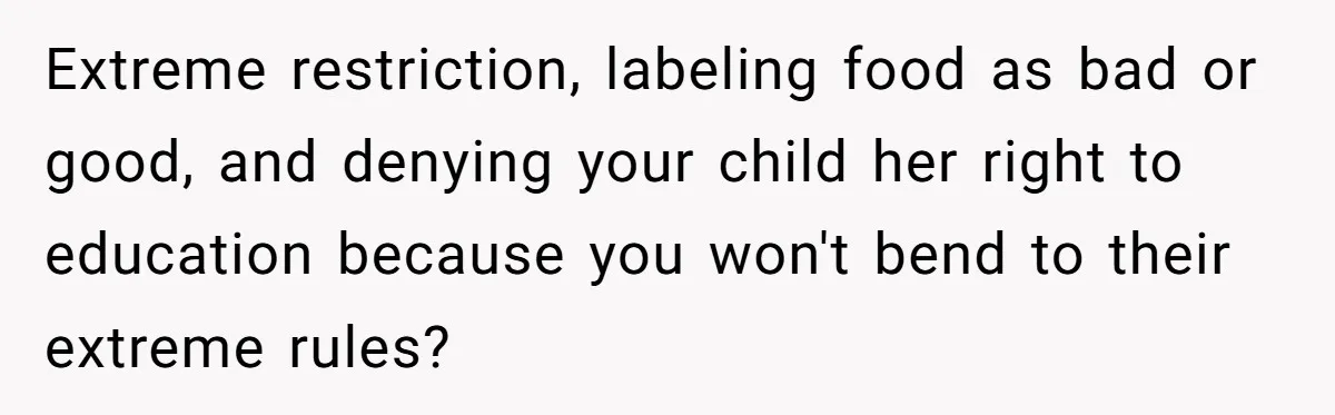 She Kept Packing “Forbidden” Snacks in Her Daughter’s Lunch, Then the School Suspended the Child Extreme restriction, labeling food as bad or good, and denying your child her right to education because you won't bend to their extreme rules?