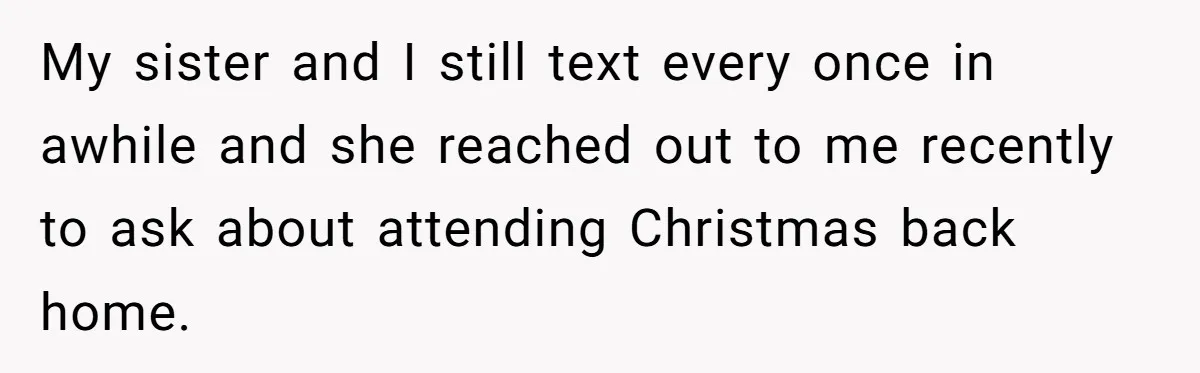 Brother Withdraws From Niece’s Life After Sister’s Husband Claims He’s Going To Hell My sister and I still text every once in awhile and she reached out to me recently to ask about attending Christmas back home.