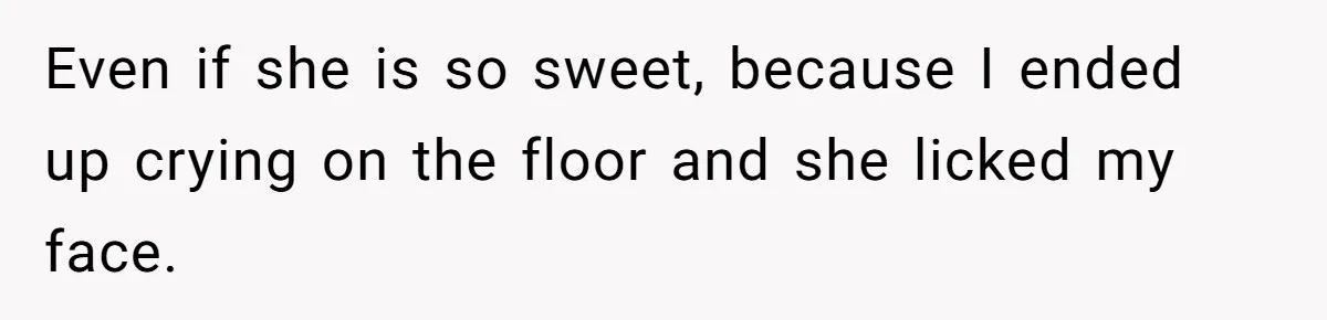 She Was Grieving Her Dog. Her Boyfriend Gave Her a Puppy, and It Made Everything Worse Even if she is so sweet, because I ended up crying on the floor and she licked my face.