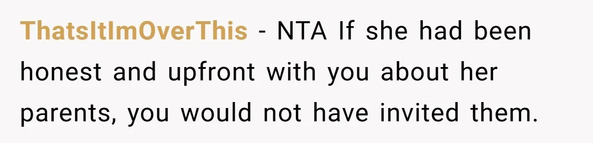 This Woman Invited Her Grandparents at 15. Her Mother Punished Her for Years, Now She’s Not Invited to the Wedding ThatsItImOverThis − NTA If she had been honest and upfront with you about her parents, you would not have invited them.