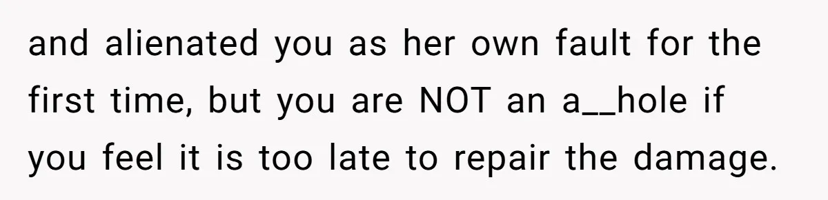 This Woman Invited Her Grandparents at 15. Her Mother Punished Her for Years, Now She’s Not Invited to the Wedding and alienated you as her own fault for the first time, but you are NOT an a__hole if you feel it is too late to repair the damage.
