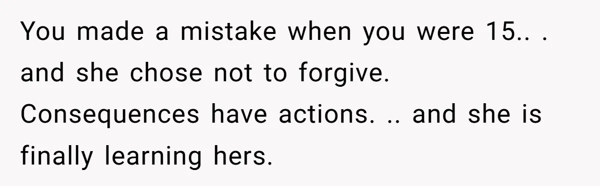 This Woman Invited Her Grandparents at 15. Her Mother Punished Her for Years, Now She’s Not Invited to the Wedding You made a mistake when you were 15.. . and she chose not to forgive. Consequences have actions. .. and she is finally learning hers.