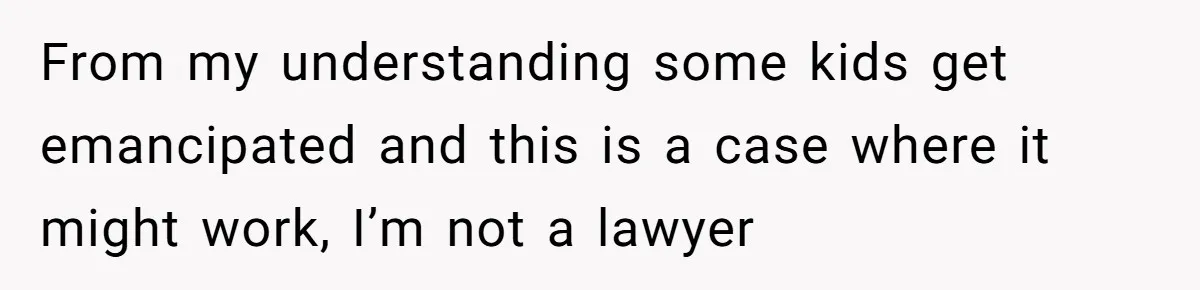 17-Year-Old Moves Out As His Parents Can't Protect Him From His 15-Year-Old Brother From my understanding some kids get emancipated and this is a case where it might work, I’m not a lawyer