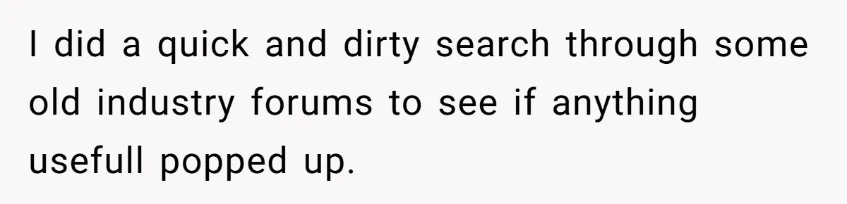 “You Want a Spotlight?” He Gave Them Exactly That, and They Regretted It Instantly I did a quick and dirty search through some old industry forums to see if anything usefull popped up.