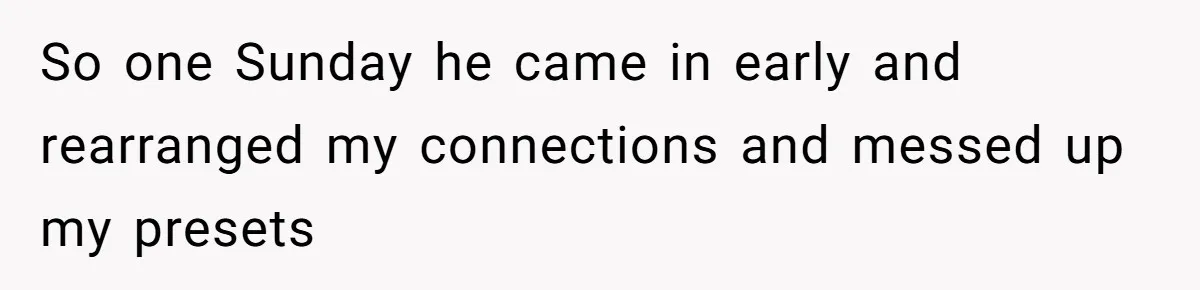 “You Want a Spotlight?” He Gave Them Exactly That, and They Regretted It Instantly So one Sunday he came in early and rearranged my connections and messed up my presets