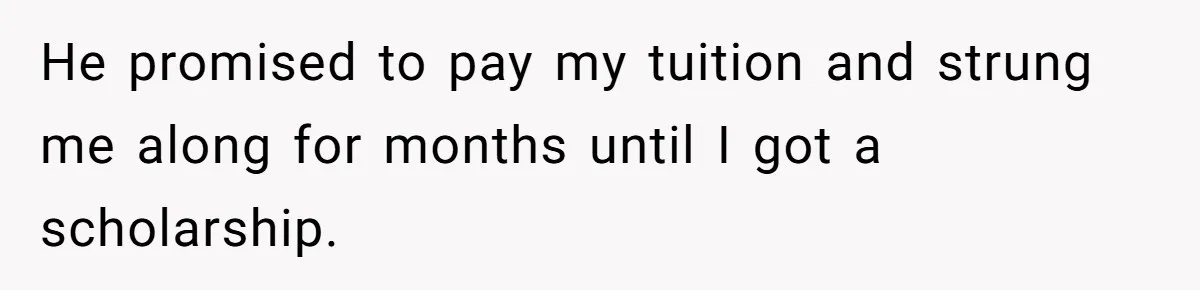 The Father Who Was Never There Came Back for $2,000. She Said No, and Didn’t Look Back He promised to pay my tuition and strung me along for months until I got a scholarship.