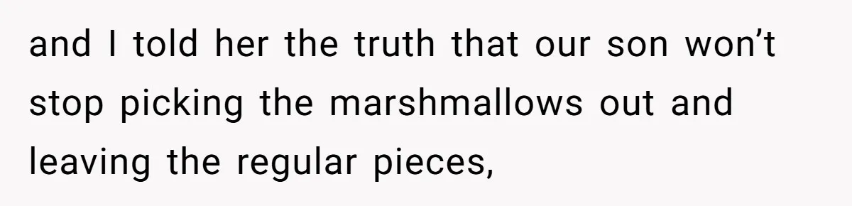 A Man Hid His Favorite Cereal From His Son, and Now His Wife Thinks He Took It Too Far and I told her the truth that our son won’t stop picking the marshmallows out and leaving the regular pieces,
