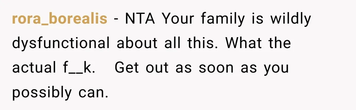She Kept Cooking for Her Brother, Even Though He Refused to Eat It, and Finally Said Enough rora_borealis − NTA Your family is wildly dysfunctional about all this. What the actual f__k. Get out as soon as you possibly can.