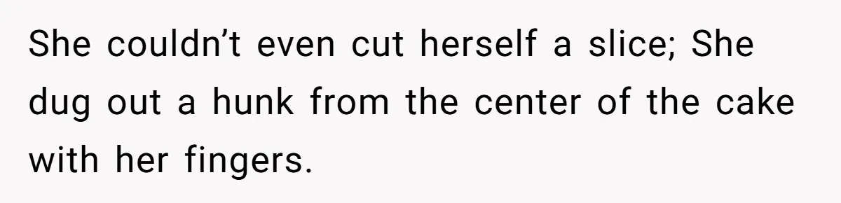 Woman Adds Almond Extract To All Her Food After Roommate Keeps Stealing And Lying About It She couldn’t even cut herself a slice; She dug out a hunk from the center of the cake with her fingers.