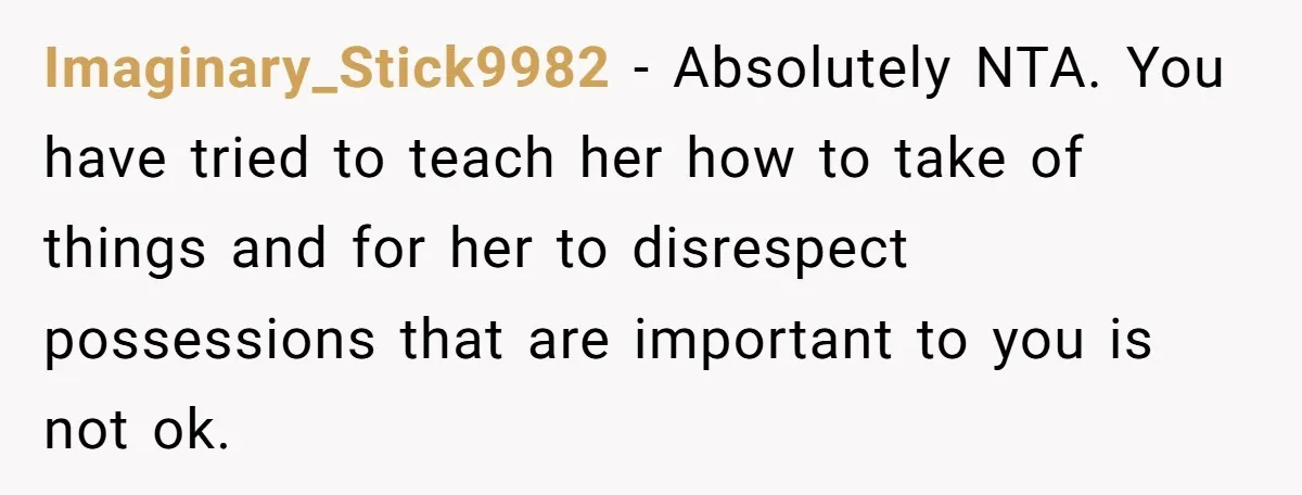 Chef Makes Girlfriend Use "S__t Pans" After She Keep Damaging His Expensive Kitchen Tools Imaginary_Stick9982 − Absolutely NTA. You have tried to teach her how to take of things and for her to disrespect possessions that are important to you is not ok.