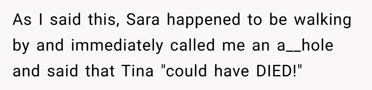 Office Baker Faces Fury After Sharing Snacks With Coworker Who Claims Strange 'Egg Allergy' As I said this, Sara happened to be walking by and immediately called me an a__hole and said that Tina "could have DIED!"