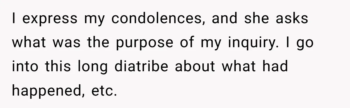 Man Surprises Wife With New Wedding Rings After Her Original Set Was Cut Off I express my condolences, and she asks what was the purpose of my inquiry. I go into this long diatribe about what had happened, etc.