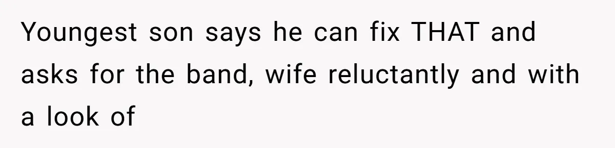 Man Surprises Wife With New Wedding Rings After Her Original Set Was Cut Off Youngest son says he can fix THAT and asks for the band, wife reluctantly and with a look of