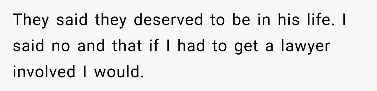 Man Cuts Off Parents Who Chose His Cheating Ex Over Him After New Baby Arrives They said they deserved to be in his life. I said no and that if I had to get a lawyer involved I would.