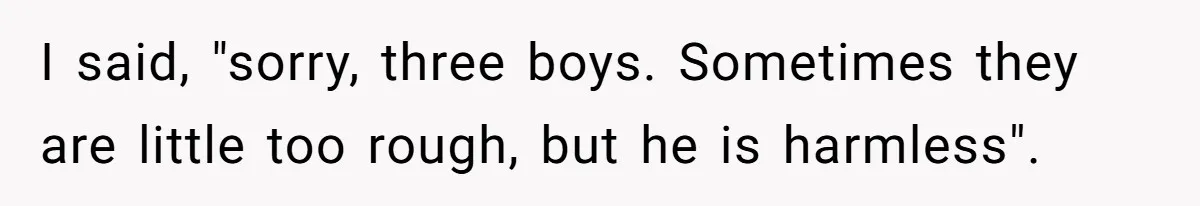 Woman Wants Advice On How To Tell Her Husband About Her Son’s Transgender Girlfriend I said, "sorry, three boys. Sometimes they are little too rough, but he is harmless".