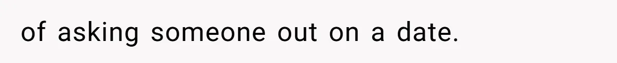 of asking someone out on a date.
