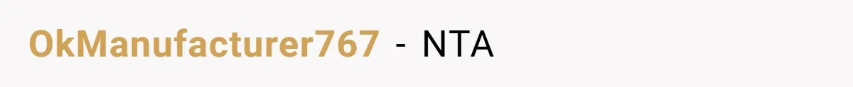 OkManufacturer767 − NTA