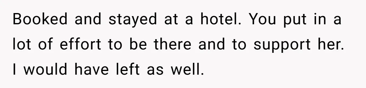 Woman Leaves Best Friend’s Birthday Party Early After Being Seated In The ‘B-List’ Room Booked and stayed at a hotel. You put in a lot of effort to be there and to support her. I would have left as well.