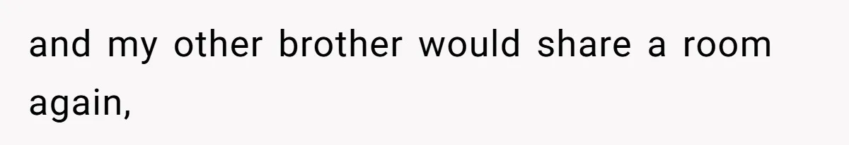 Dad Moves On After Wife’s Death, But Is He Wrong For Remodeling The Home And Excluding His Stepchildren? and my other brother would share a room again,