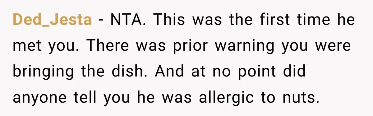 Ded_Jesta − NTA. This was the first time he met you. There was prior warning you were bringing the dish. And at no point did anyone tell you he was...