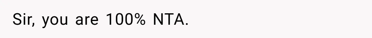 Sir, you are 100% NTA.