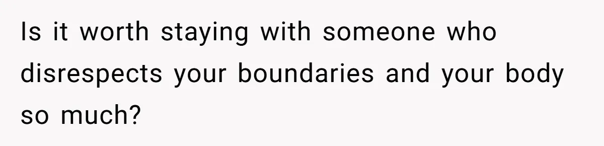 Wife Calls Out Husband Loudly At Family Dinner After Years Of "Tasering" Is it worth staying with someone who disrespects your boundaries and your body so much?