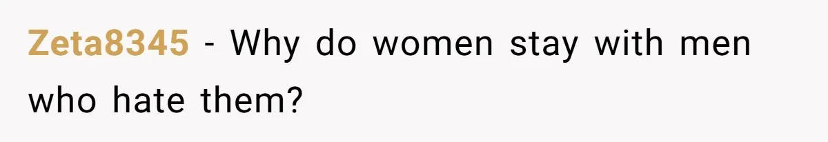 Wife Calls Out Husband Loudly At Family Dinner After Years Of "Tasering" Zeta8345 − Why do women stay with men who hate them?