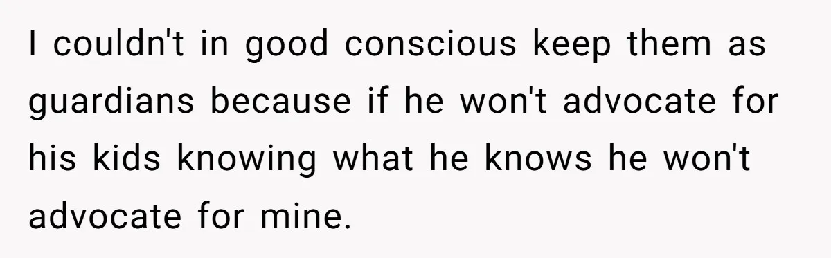 Man Married To The Woman Who Doesn’t Trust Schools Or Science, And It’s Destroying Their Friendship I couldn't in good conscious keep them as guardians because if he won't advocate for his kids knowing what he knows he won't advocate for mine.
